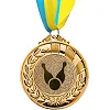 Жетон-наклейка на медаль на кубок ø25мм SP-SPORT Боулінг 25-0006 (Срібний)
