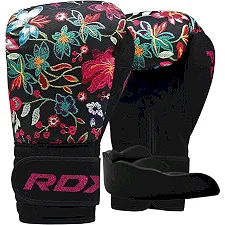 Боксерские перчатки RDX FL-3 FLORAL BLACK (капа в комплекте)