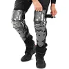 Мотонаколенники Carbon BENKIA PT154 2шт (Черный-зеленый)