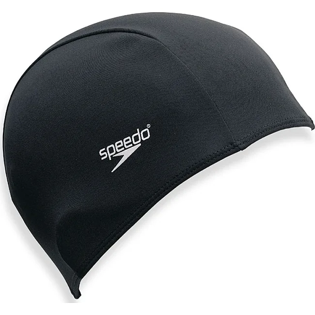 Шапка для плавания Speedo Polyester Cap черная OSFM арт8-710080000-1