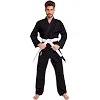 Кимоно для для бразильского джиу-джитсу BJJ черное куртка штаны и пояс HARD TOUCH JJS 140 см
-180см