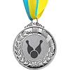 Жетон-наклейка на медаль на кубок ø25мм SP-SPORT Боулінг 25-0006 (Срібний)