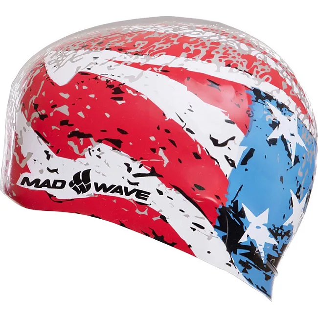 Шапочка для бассейна
 силиконовая для взрослых MADWAVE
 USA M055303001W