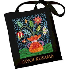 Экошопер BookOpt BK4084 YAYOI KUSAMA Цветы черный