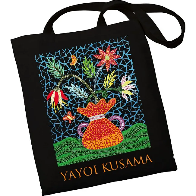 Экошопер BookOpt BK4084 YAYOI KUSAMA Цветы черный
