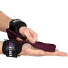 Накладки для подтягивания и тяги POWER GRASP PRO EZOUS D-16 2шт (Черный-фиолетовый)