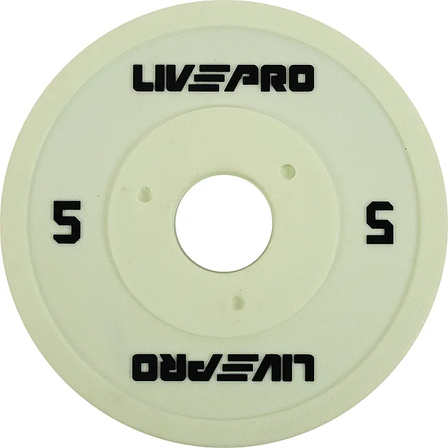 Диск для штанги полиуретановый
 LiveUp LP8028-5 ø50мм 5кг