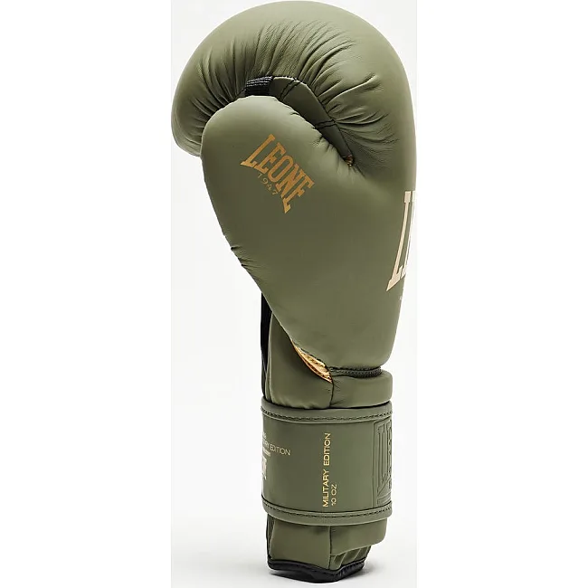 Боксерські рукавиці Leone GN059G MILITARY EDITION Green (капу в комплекті)