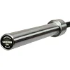 Гриф прямий для тягової станції хромований Олімпійський Texas Deadlift Bar LiveUp LP8371 довжина 2,3м гриф ø50мм хром-чорний