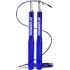 Скакалка скоростная на подшипниках алюминиевая PowerPlay 4207 Elite Jump Rope Синяя (3m.)