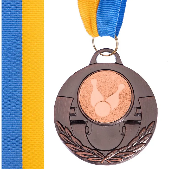 Медаль спортивная с лентой тематическая  SP-SPORT
 AIM Боулинг C-4846-0006 ø5см (Золотой)