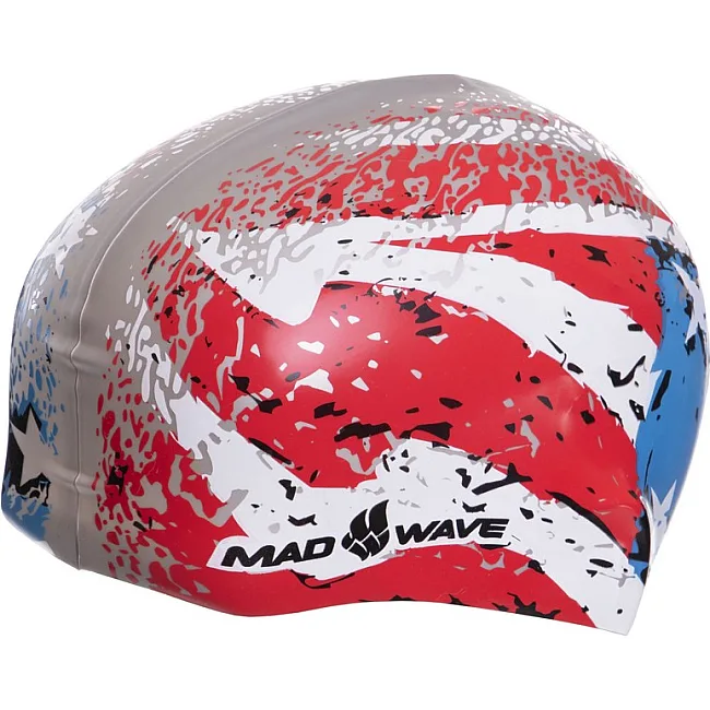 Шапочка для бассейна
 силиконовая для взрослых MADWAVE
 USA M055303001W