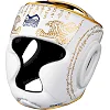 Боксерський шолом Phantom Muay Thai Full Face White Gold (капа в комплекті)