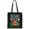 Экошопер BookOpt BK4084 YAYOI KUSAMA Цветы черный