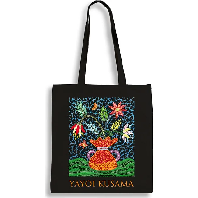 Экошопер BookOpt BK4084 YAYOI KUSAMA Цветы черный