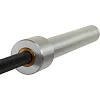 Гриф прямий для тягової станції хромований Олімпійський Texas Deadlift Bar LiveUp LP8371 довжина 2,3м гриф ø50мм хром-чорний