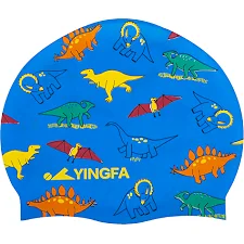 Детская шапочка для плавания YINGFA K0012 (Синий-зеленый)