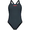 Купальник закрытый для женщин Arena TEAM SWIMSUIT SWIM PRO SOLID темно-серый