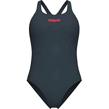 Купальник закрытый для женщин Arena TEAM SWIMSUIT SWIM PRO SOLID темно-серый