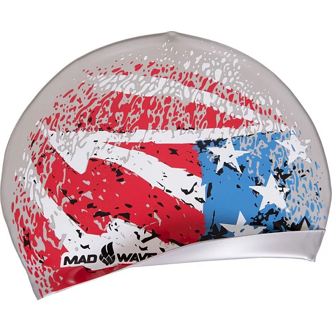 Шапочка для бассейна
 силиконовая для взрослых MADWAVE
 USA M055303001W