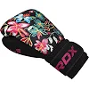 Боксерские перчатки RDX FL-3 FLORAL BLACK (капа в комплекте)
