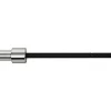 Гриф прямий для тягової станції хромований Олімпійський Texas Deadlift Bar LiveUp LP8371 довжина 2,3м гриф ø50мм хром-чорний