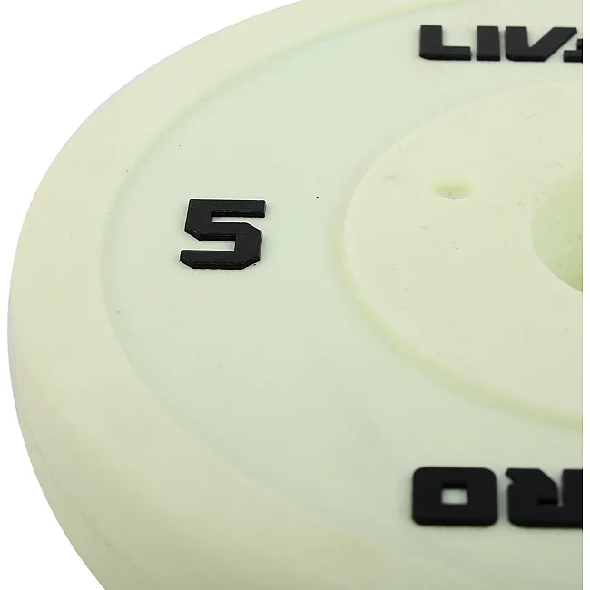 Диск для штанги полиуретановый
 LiveUp LP8028-5 ø50мм 5кг