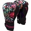 Боксерские перчатки RDX FL-3 FLORAL BLACK (капа в комплекте)