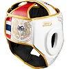 Боксерський шолом Phantom Muay Thai Full Face White Gold (капа в комплекті)