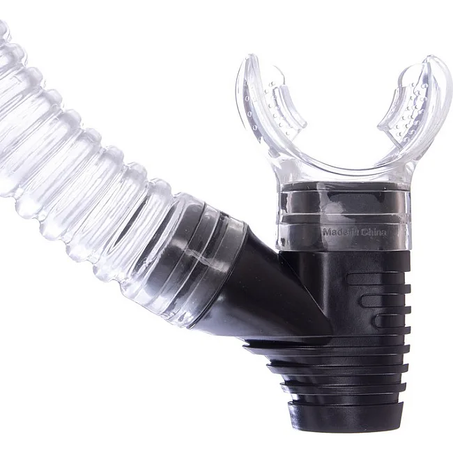 Набор для плавания маска с трубкой ZELART M138-SN50-4-PVC (Черный-синий-прозрачный)