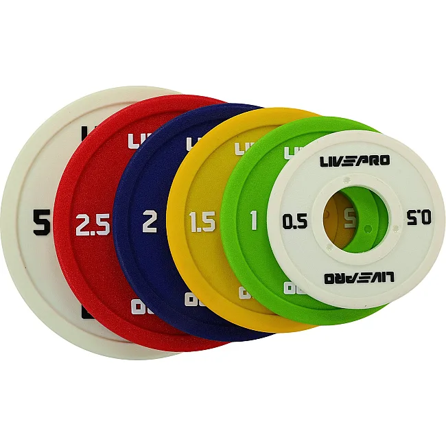 Диск для штанги полиуретановый
 LiveUp LP8028-5 ø50мм 5кг