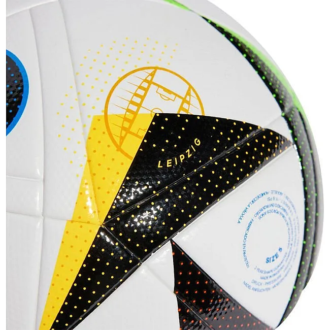 М'яч футбольний Adidas Euro24 Fussballiebe League IN9367 розмір 5, біло-чорний