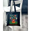 Экошопер BookOpt BK4084 YAYOI KUSAMA Цветы черный