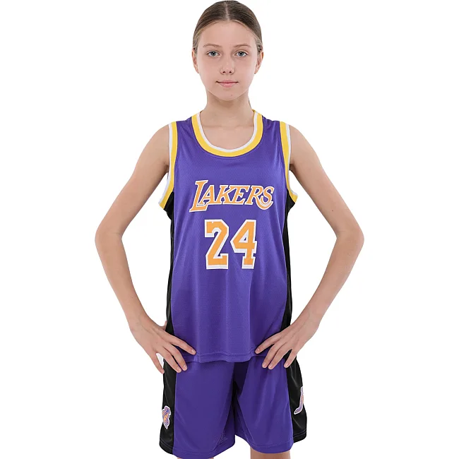 Дитяча баскетбольна форма
 NBA клуб L
 Angeles Lakers 24 BA-9831


-жовтий (Фіолетовий-жовтий)