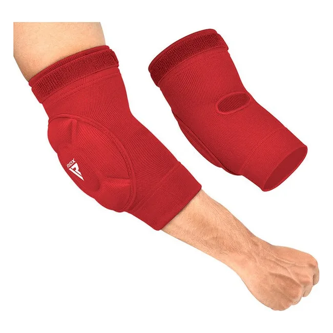 Налокотники спортивные RDX Hosiery Elbow Foam Red/White