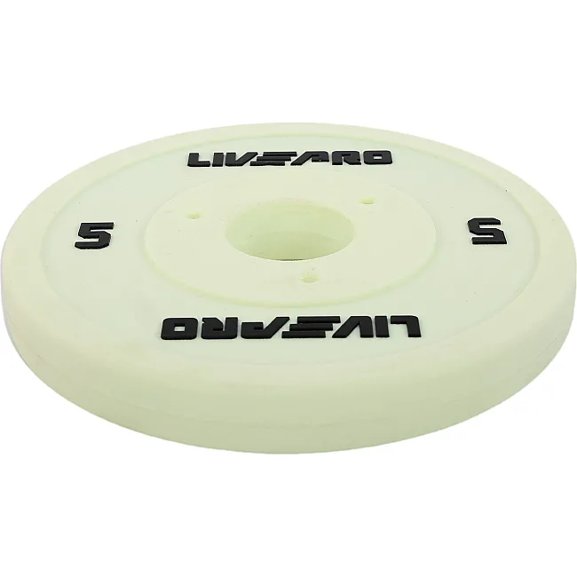 Диск для штанги полиуретановый
 LiveUp LP8028-5 ø50мм 5кг