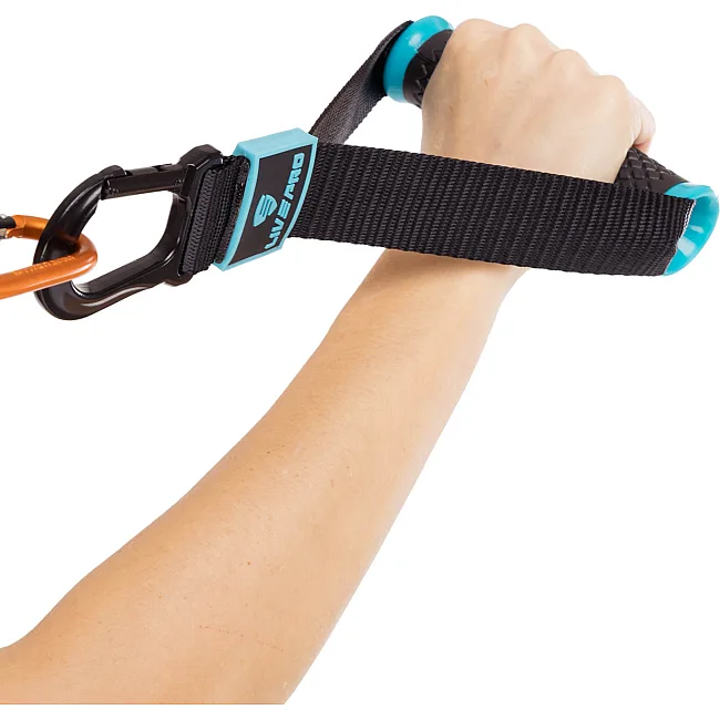 Ручки з карабінами для еспандерів резинок та тренажерів FIT HOOK
 LiveUp LP8706 2шт