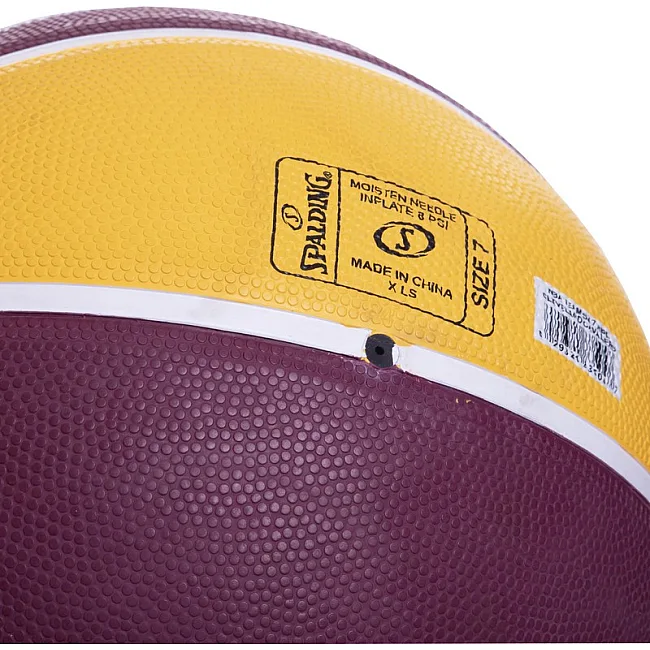 Баскетбольный мяч резиновый SPALDING NBA Team CLAVELAND CAVA 83504Z №7