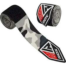Бинты для бокса RDX Fibra Gray Camo (4,5м)