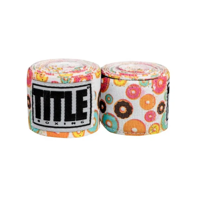 Бинты для бокса Title Boxing Print 4,5м Donuts