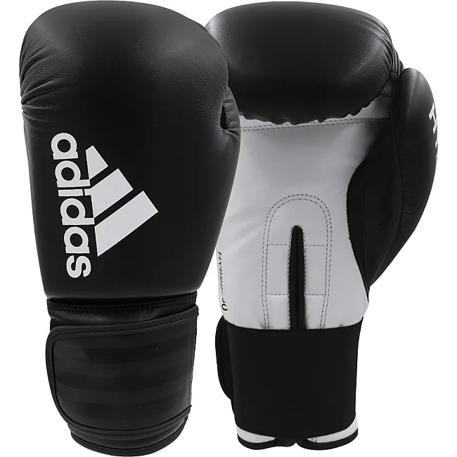 Рукавиці боксерські Adidas Hybrid 50 (чорно-білий, ADIH50)
