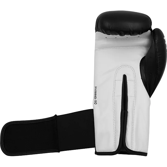 Рукавиці боксерські Adidas Hybrid 50 (чорно-білий, ADIH50)