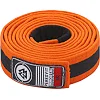 Детский пояс для кимоно БЖЖ Peresvit Orange Black Stripe