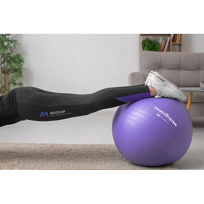 Фитнес мяч (фитбол) POWER SYSTEM PS-4018 Ø85см PRO Purple