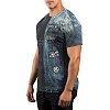 Футболка мужская AFFLICTION Brixton Metal Aegean Blue