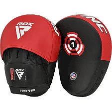 Лапы для бокса RDX T1 Curved Boxing Pads Red Black