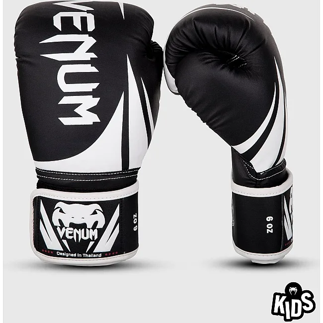 Перчатки детские для бокса VENUM Challenger 2.0 Black White