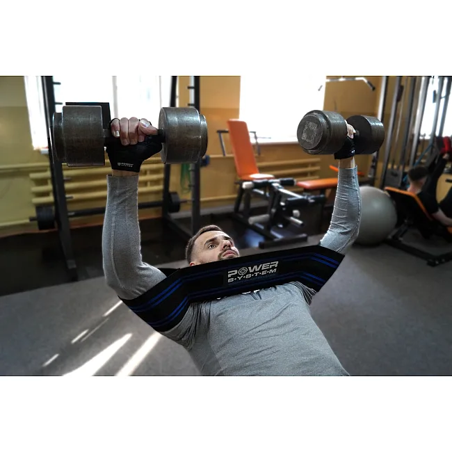 Пояс сопротивления POWER SYSTEM PS-3720 Bench Blaster Ultra Black/Blue