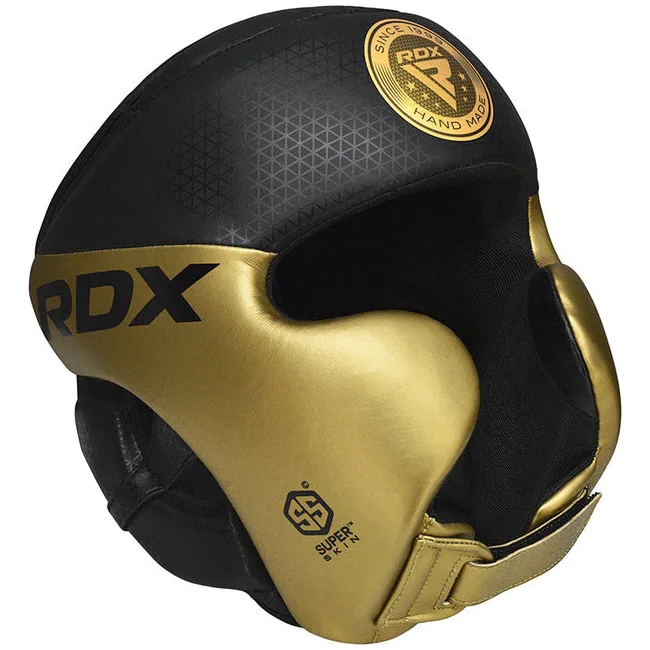 Шлем для бокса RDX L1 Mark Pro Cheek Boxing Training Golden