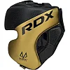 Шлем для бокса RDX L1 Mark Pro Cheek Boxing Training Golden